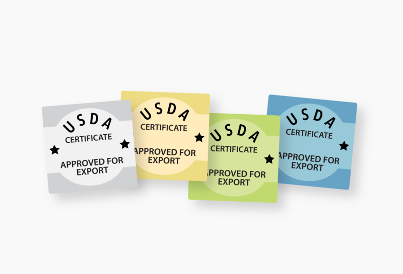 USDA Export Labels | Beyond Print. Inc. 